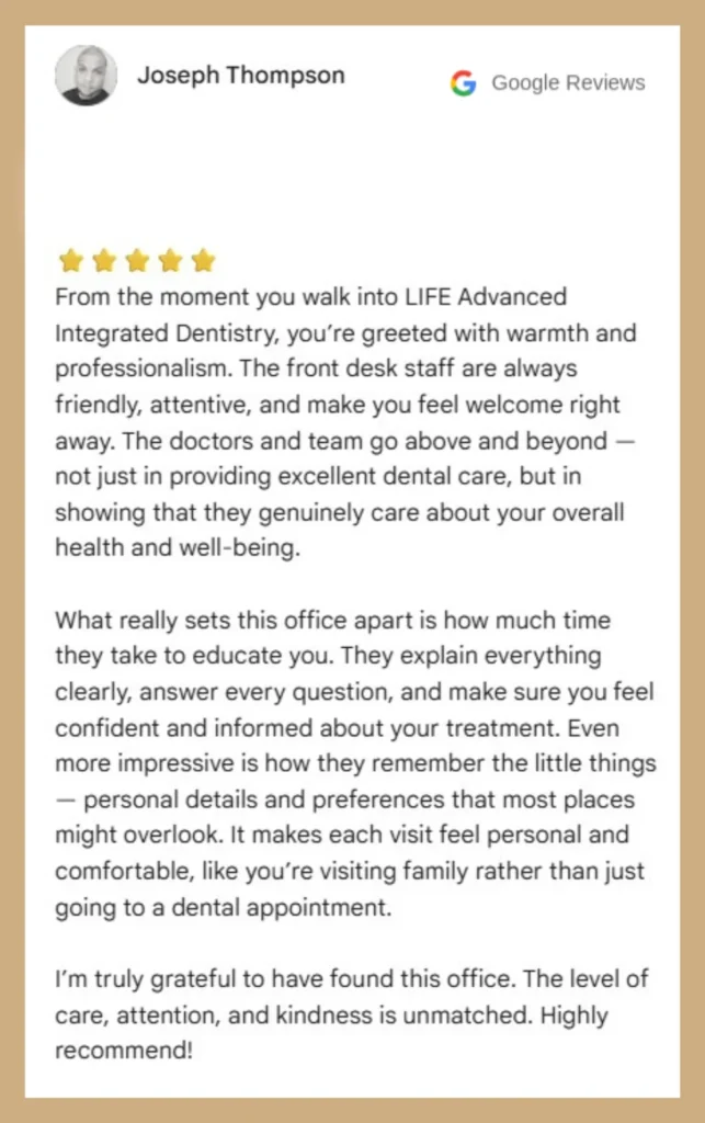 Review of Dr. Chin Dentist Alexandria VA