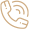 Phone icon with sound waves